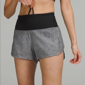 Speed Up High Rise Lined Short 2.5” - Heather Lex Multi Black